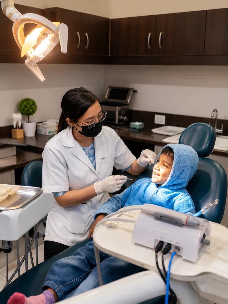 Young patient consulting a dentist at Sanjeevani Dental Clinic, Dimapur